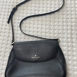 Kate Spade Black Pebbled Leather Crossbody Bag